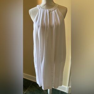 BCBG MAXAZARIA white chiffon dress size large
